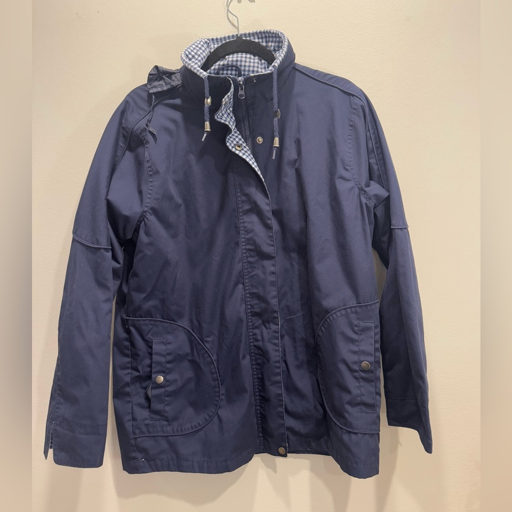 SOLD Blair Navy Blue Rain Coat Size: M